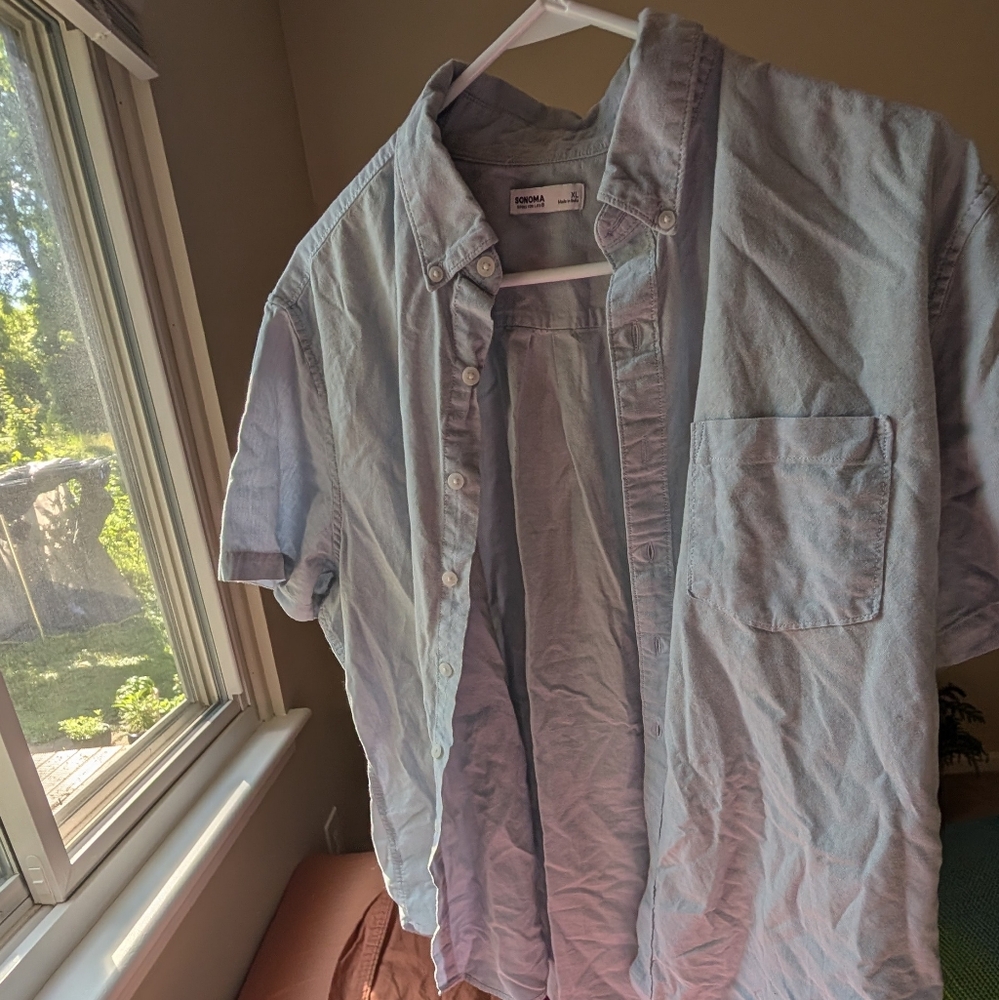 Sonoma light blue button down